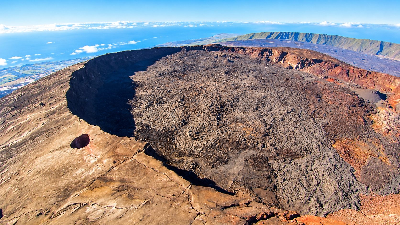 Paysage du Piton de la Fournaise à La Réunion