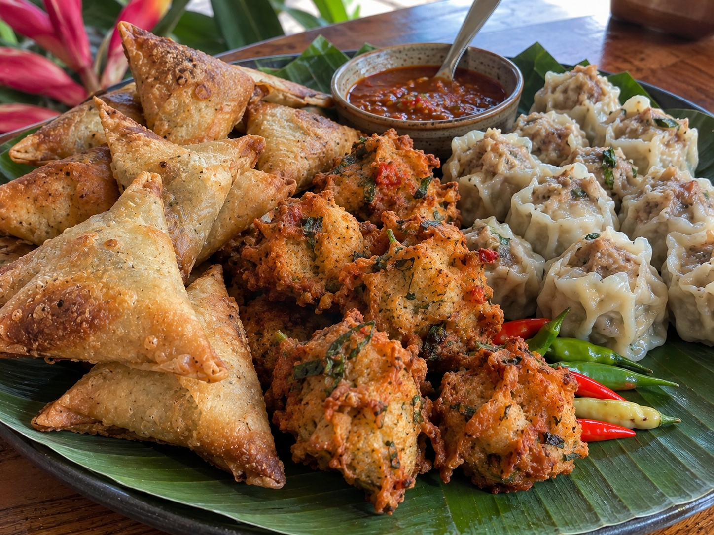 Samoussas bouchons et cuisine de rue à La Réunion