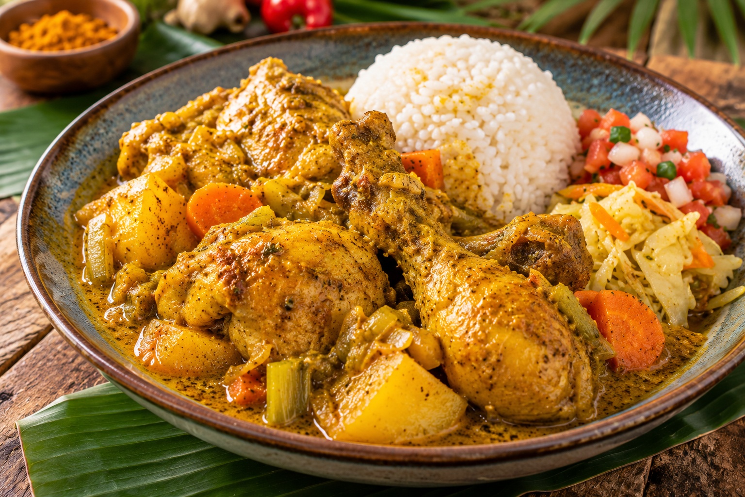 Colombo de poulet martiniquais