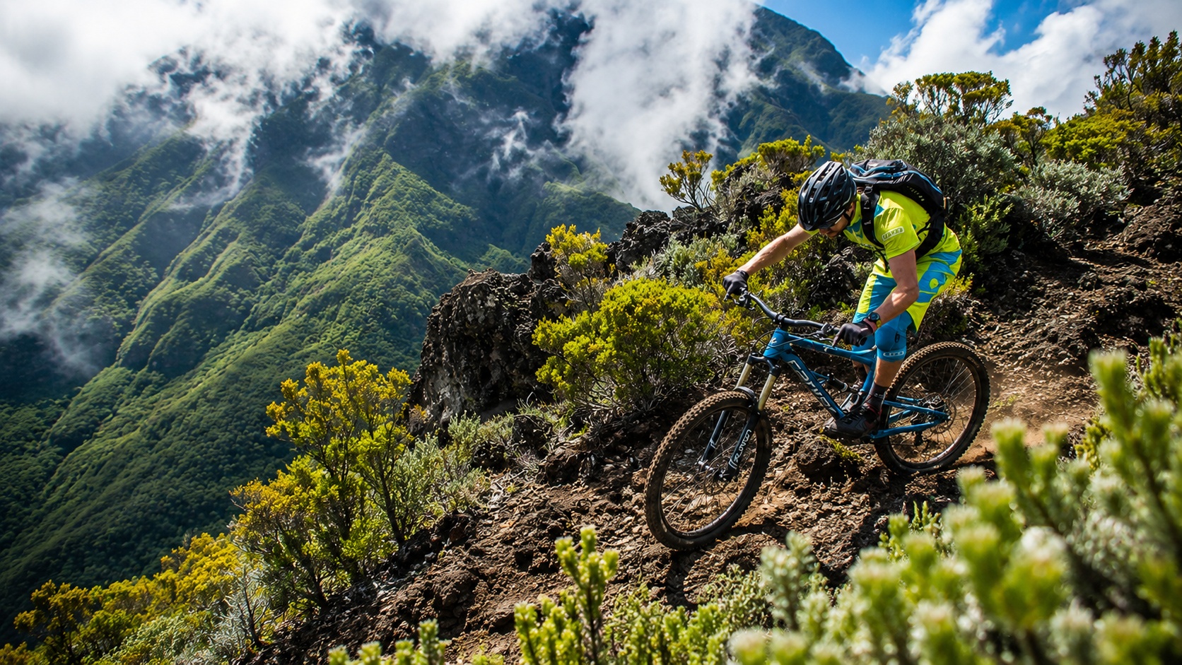 Randonnée dans les montagnes de La Réunion