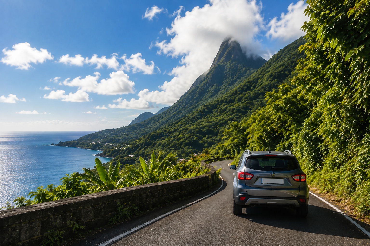 Voiture sur une route