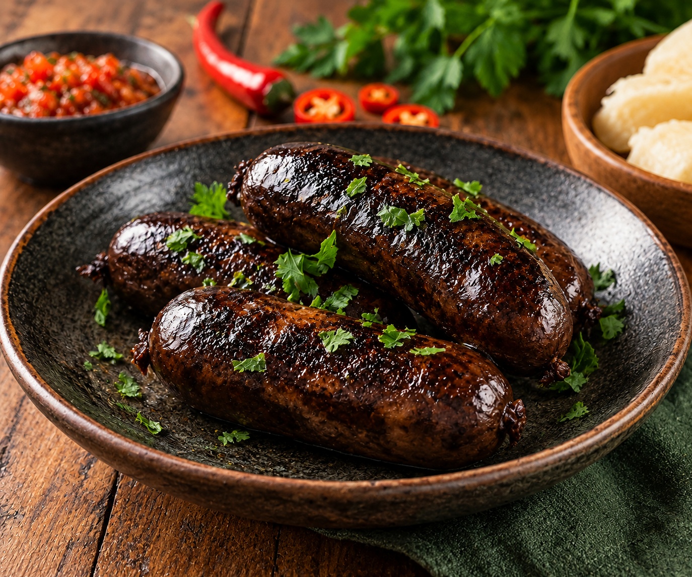 Boudin noir créole martiniquais