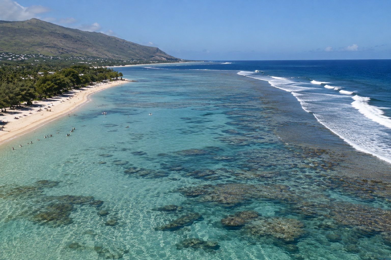 Lagon et plage de La Réunion