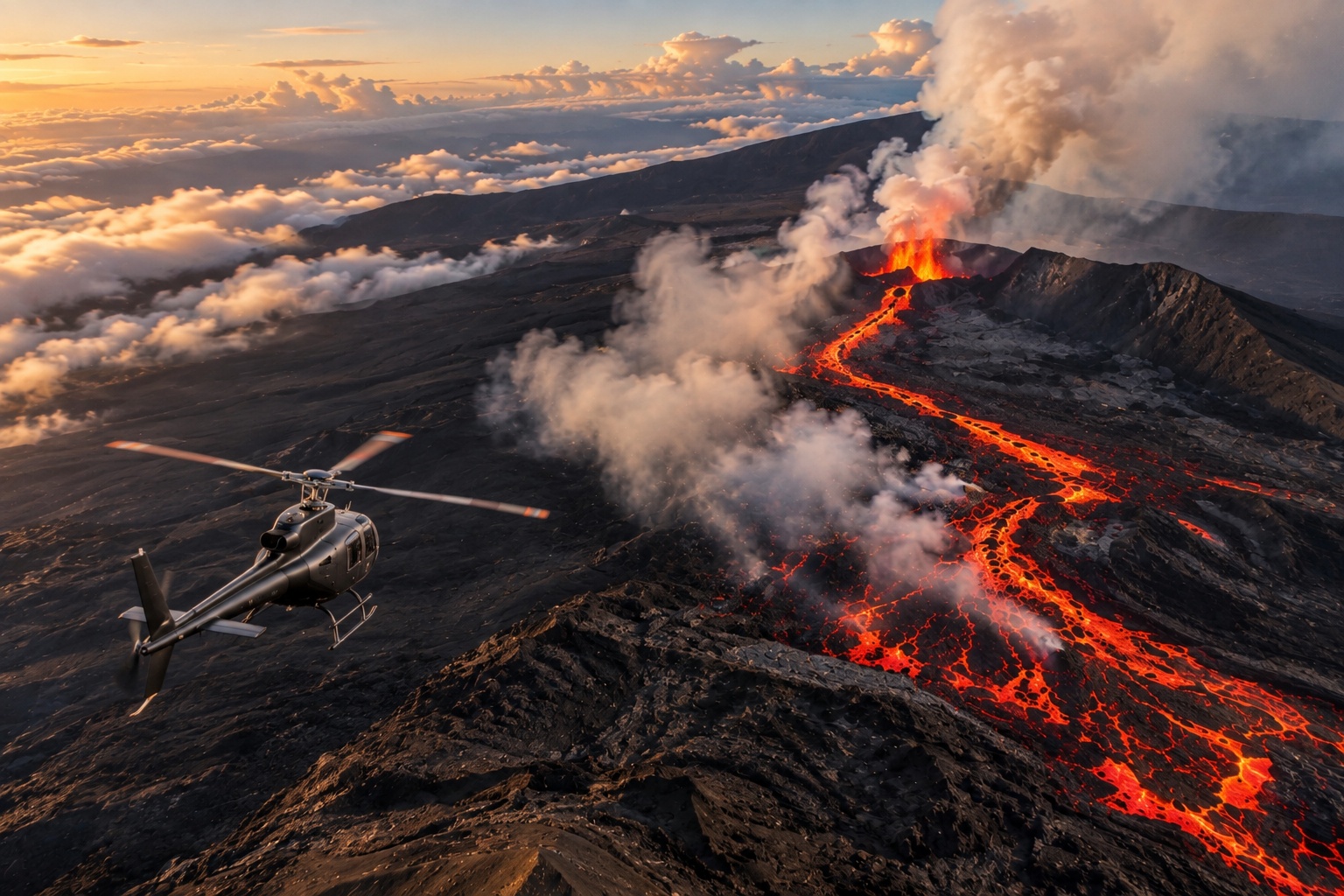 Paysage volcanique de La Réunion