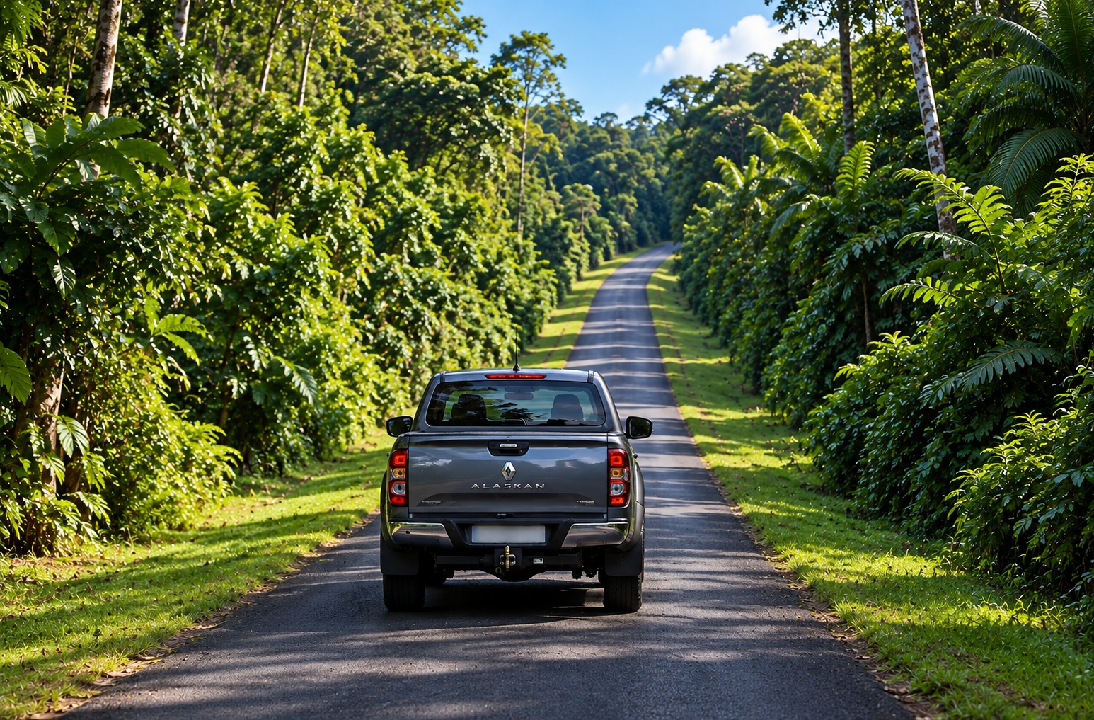 Paysage de forêt tropicale en Guyane