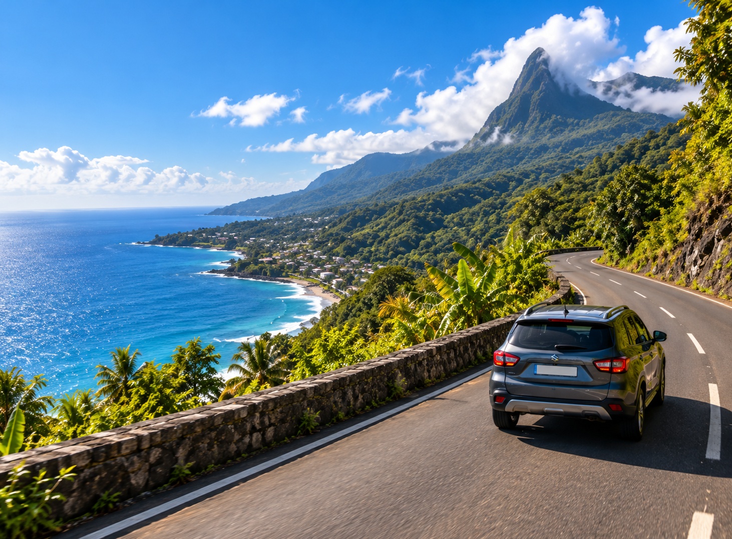 Voiture sur une route