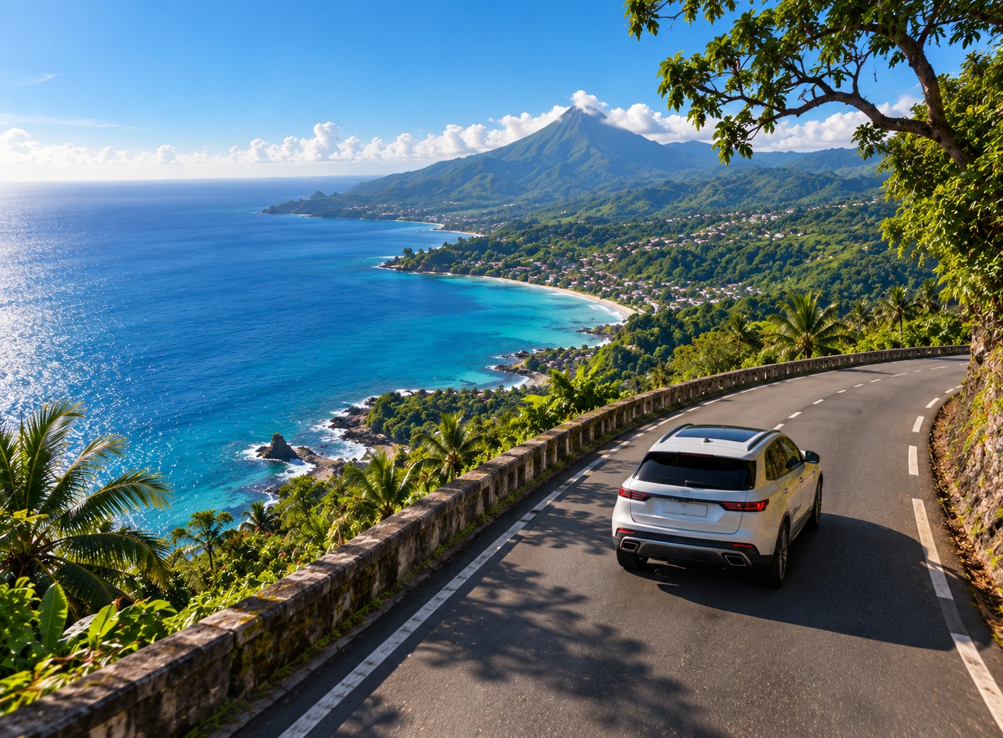 Voiture sur une route